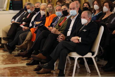 Conferencia de la presidenta de la Comunidad de Madrid, Isabel Díaz Ayuso, en Pamplona