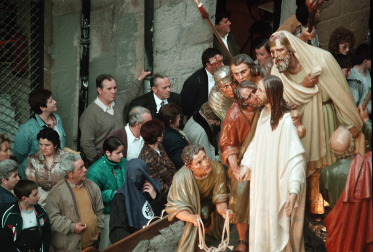Paso de El prendimiento en la procesión del Viernes Santo en Pamplona, 1999