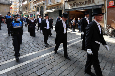 Imágenes de la Función de las Cinco Llagas en la Semana Santa de Pamplona 2022