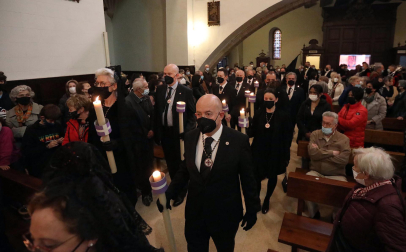 Imágenes de la Función de las Cinco Llagas en la Semana Santa de Pamplona 2022