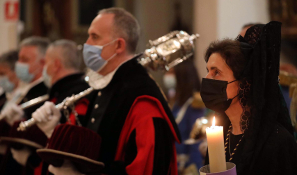 Imágenes de la Función de las Cinco Llagas en la Semana Santa de Pamplona 2022