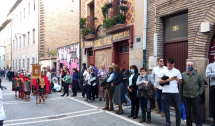 Procesión del Santo Entierro en Pamplona durante la Semana Santa 2022