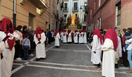 Procesión del Santo Entierro de la Semana Santa 2022 en Pamplona
