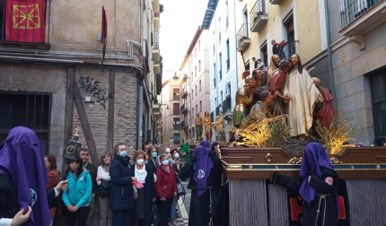 Procesión del Santo Entierro de la Semana Santa 2022 en Pamplona