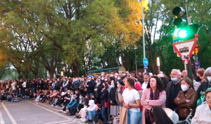 Procesión del Santo Entierro de la Semana Santa 2022 en Pamplona