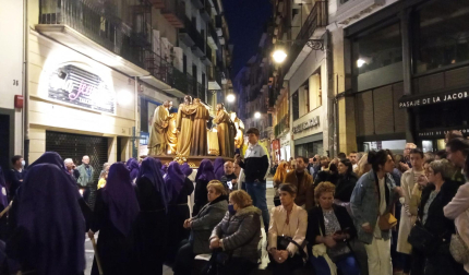 Procesión del Santo Entierro de la Semana Santa 2022 en Pamplona