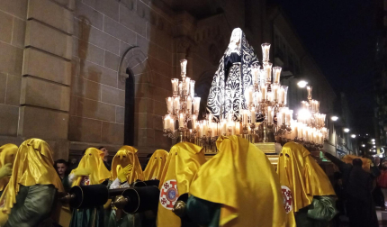 Procesión del Santo Entierro de la Semana Santa 2022 en Pamplona