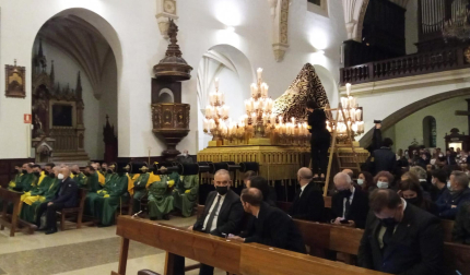 Procesión del Santo Entierro de la Semana Santa 2022 en Pamplona