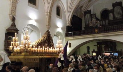 Procesión del Santo Entierro de la Semana Santa 2022 en Pamplona