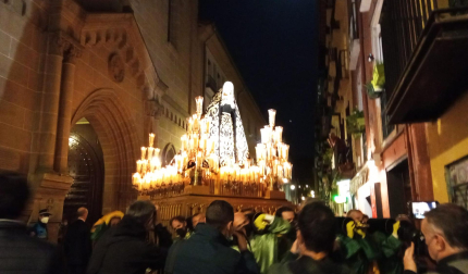 Procesión del Santo Entierro de la Semana Santa 2022 en Pamplona