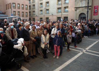 Procesión del Santo Entierro de la Semana Santa 2022 en Pamplona.