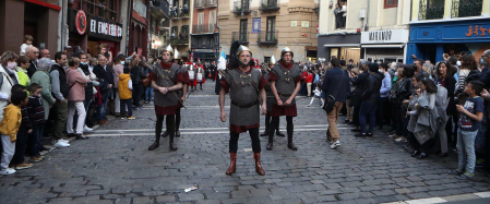 Procesión del Santo Entierro de la Semana Santa 2022 en Pamplona.