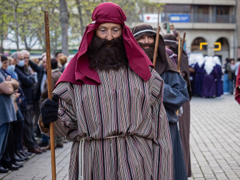 Imágenes de la procesión del Santo Entierro en Estella./