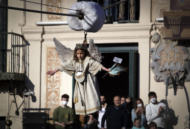 Badaja del Ángel de Tudela Semana Santa 2022.