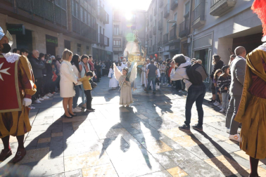 Bajada del Ángel de Tudela Semana Santa 2022.