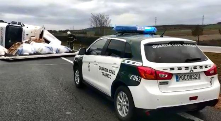 Vídeo del accidente con un camión implicado en Olite