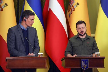 Pedro Sánchez, en Ucrania