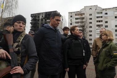 Pedro Sánchez, en Ucrania