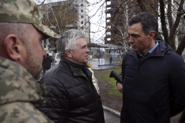 Pedro Sánchez, en Ucrania