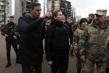 Pedro Sánchez, en Ucrania