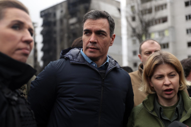 Pedro Sánchez, en Ucrania