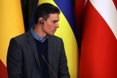 Pedro Sánchez, en Ucrania