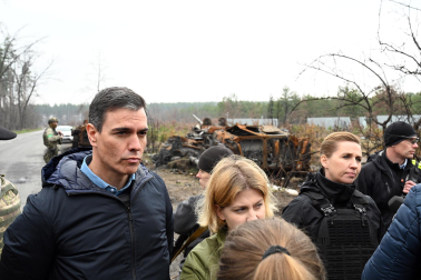 Pedro Sánchez, en Ucrania