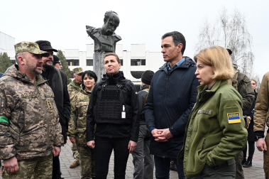 Pedro Sánchez, en Ucrania