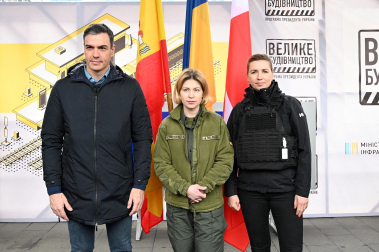 Pedro Sánchez, en Ucrania