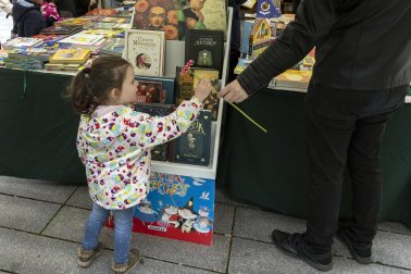 Imágenes de la Feria del Libro celebrada en Pamplona./