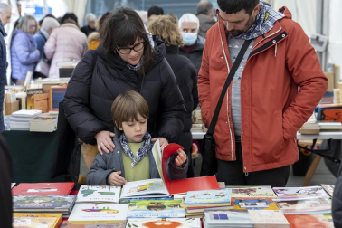 Imágenes de la Feria del Libro celebrada en Pamplona./