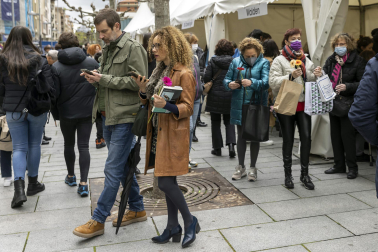 Imágenes de la Feria del Libro celebrada en Pamplona./