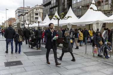 Imágenes de la Feria del Libro celebrada en Pamplona./