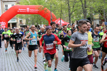 Campeonato navarro de 10 kilómetros en ruta organizado por el C.A. Iranzu en Estella