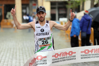 Campeonato navarro de 10 kilómetros en ruta organizado por el C.A. Iranzu en Estella