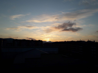 Bonita salida del sol