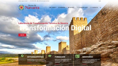 Portada de la web del Laboratorio de Transformación Digital de Turismo