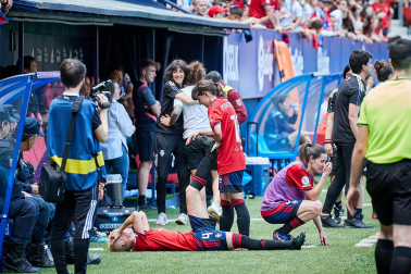 Imágeens de la victoria de Osasuna Femenino contra el Espanyol (2-0) en el encuentro disputado el domingo, 15 de mayo, en el estadio de El Sadar