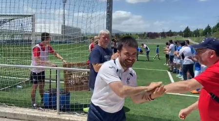 Despedida de Iñigo Ardanaz como entrenador del Ardoi