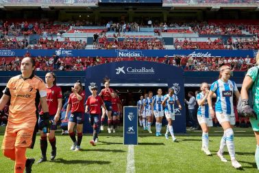 Imágeens de la victoria de Osasuna Femenino contra el Espanyol (2-0) en el encuentro disputado el domingo, 15 de mayo, en el estadio de El Sadar