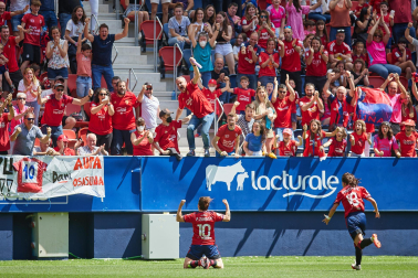 Imágeens de la victoria de Osasuna Femenino contra el Espanyol (2-0) en el encuentro disputado el domingo, 15 de mayo, en el estadio de El Sadar