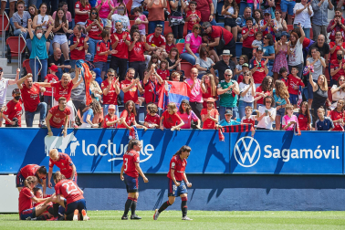 Imágeens de la victoria de Osasuna Femenino contra el Espanyol (2-0) en el encuentro disputado el domingo, 15 de mayo, en el estadio de El Sadar