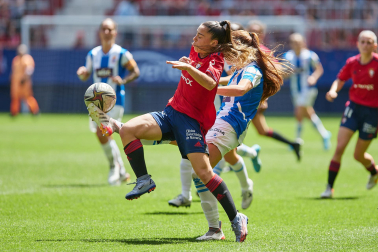 Imágeens de la victoria de Osasuna Femenino contra el Espanyol (2-0) en el encuentro disputado el domingo, 15 de mayo, en el estadio de El Sadar