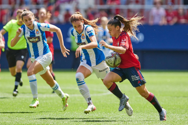 Imágeens de la victoria de Osasuna Femenino contra el Espanyol (2-0) en el encuentro disputado el domingo, 15 de mayo, en el estadio de El Sadar