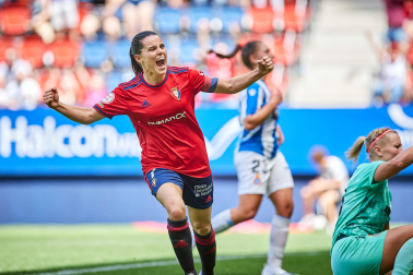 Imágeens de la victoria de Osasuna Femenino contra el Espanyol (2-0) en el encuentro disputado el domingo, 15 de mayo, en el estadio de El Sadar