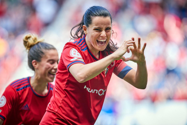 Imágeens de la victoria de Osasuna Femenino contra el Espanyol (2-0) en el encuentro disputado el domingo, 15 de mayo, en el estadio de El Sadar