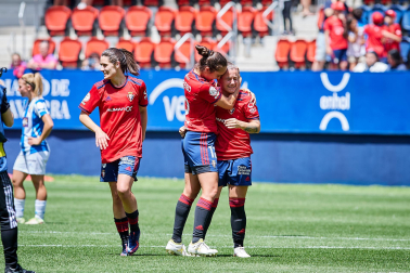Imágeens de la victoria de Osasuna Femenino contra el Espanyol (2-0) en el encuentro disputado el domingo, 15 de mayo, en el estadio de El Sadar