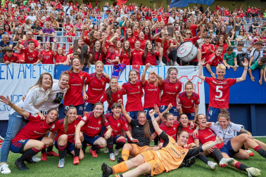 Imágeens de la victoria de Osasuna Femenino contra el Espanyol (2-0) en el encuentro disputado el domingo, 15 de mayo, en el estadio de El Sadar