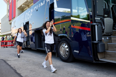 Imágeens de la victoria de Osasuna Femenino contra el Espanyol (2-0) en el encuentro disputado el domingo, 15 de mayo, en el estadio de El Sadar