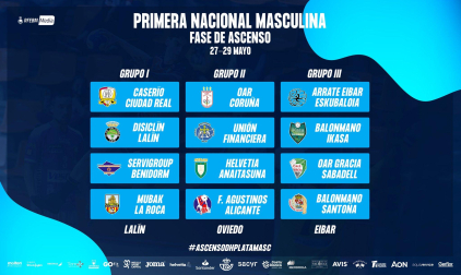 Los tres grupos de esta fase final de la que saldrán los tres nuevos equipos de Plata